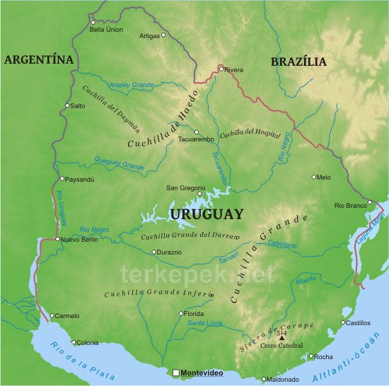 Uruguay térkép